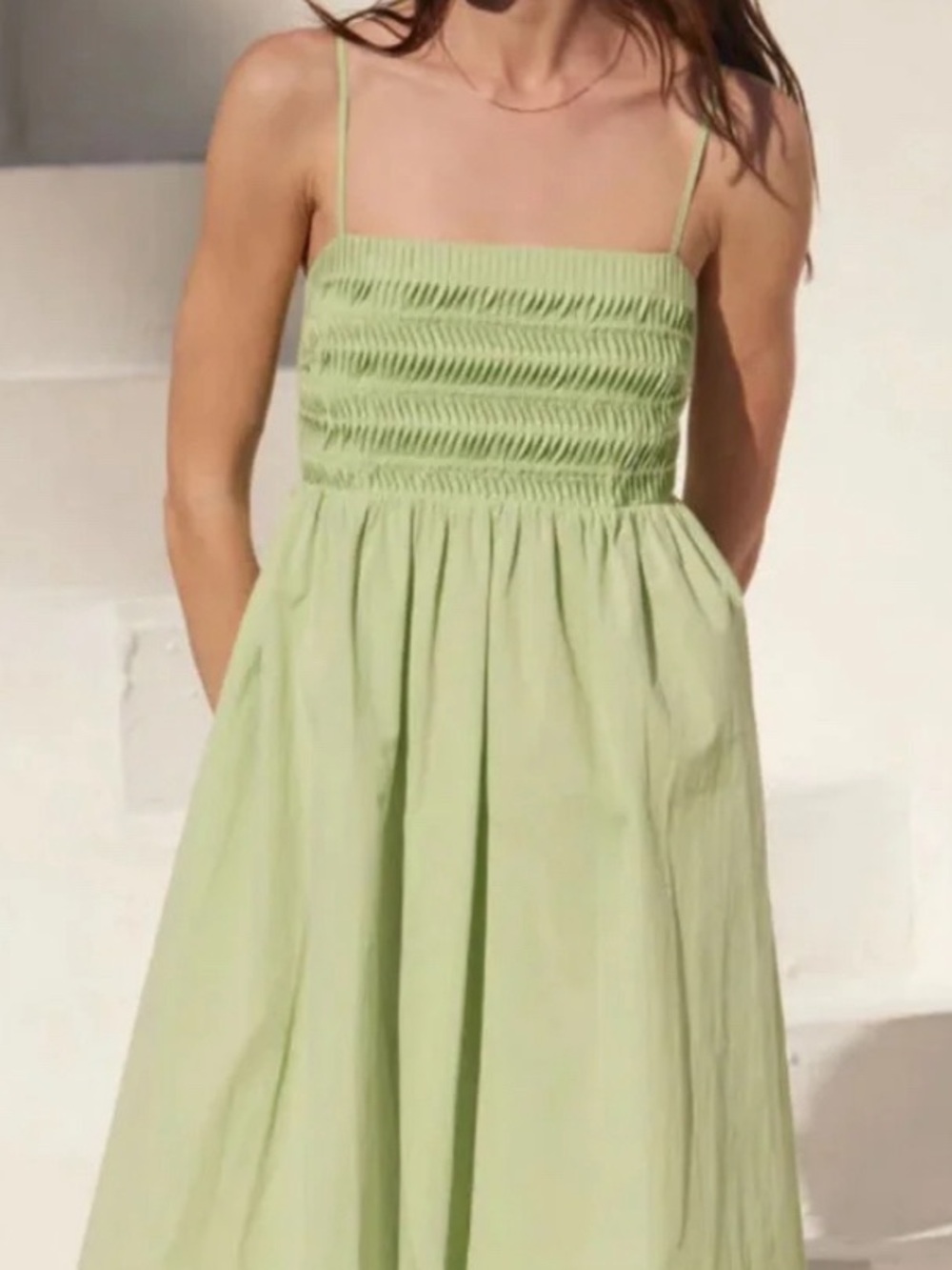 AYR Garden Party Dress in Light Green Size: M - Picture 2 of 10